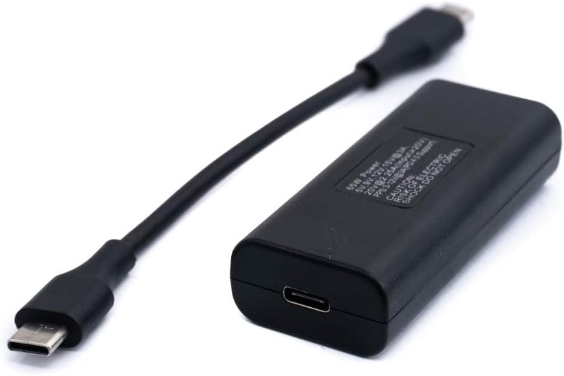 SYSTEM-S USB 3.1 Adapter Typ C Buchse zu DC 20 V 4,8 x 1,7 mm Buchse Kabel Ladekabel