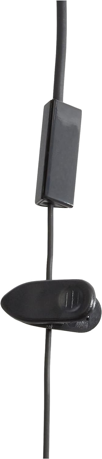 System-S Einohr Mono Headset Kopfhörer mit Fernbedienung für Smartphone Handy Tablet PC schwarz