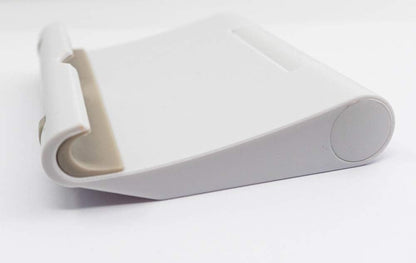 SYSTEM-S Stand Holder foldable adjustable in white for tablet and smartphone 