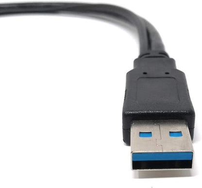 System-S USB Typ A 3.0 Kabel Stecker zu 1 X USB Typ A 3.0 und 1X USB A Typ 2.0 Buchse