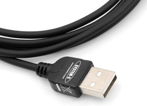 System-S Mini USB Kabel Datenkabel Ladekabel Winkelstecker 100 cm
