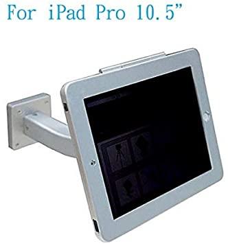 SYSTEM-S Wand Halterung mit Gebogenem Haltearm Abschließbar für iPad Pro 10.5" (2017) iPad Air 3 (2019) A2152 A2123 A2153 A2154 A1701 A1709