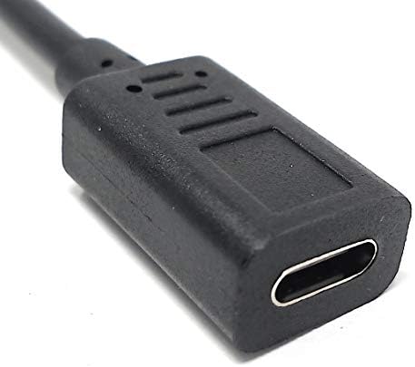 SYSTEM-S USB 3.1 cable 25 cm Type C female to Mini B male adapter in black