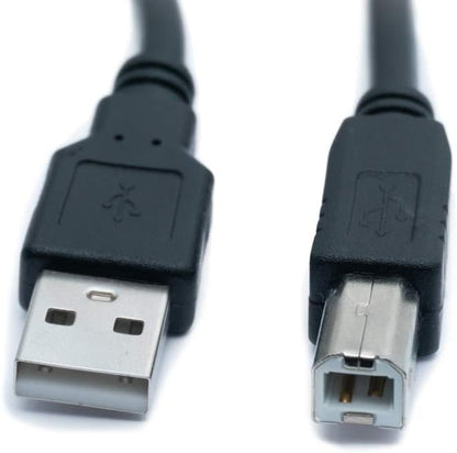 SYSTEM-S USB 2.0 cable 5 m type B plug to type A plug cable charging cable in black