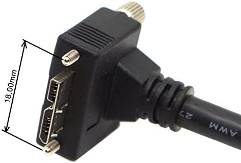 SYSTEM-S USB 3.0 Kabel 5 m Typ A Stecker zu 3.0 Micro B Stecker Winkel Schraube