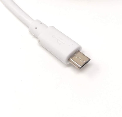 SYSTEM-S 10 m Micro USB cable charging cable in white