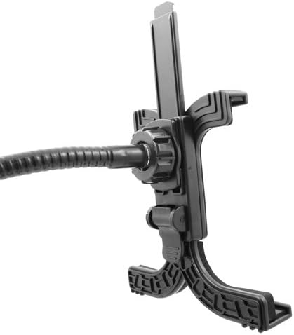 System-S Universal Table Mount Gooseneck Screw Clamps Holding Arm Mounting (Table, Bedside etc.) for Tablet PC eBook Reader in Black 