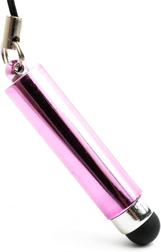 Touchpen Stylus aus Aluminium mit Kopfhöreranschluss Pink für Tablet Smartphone
