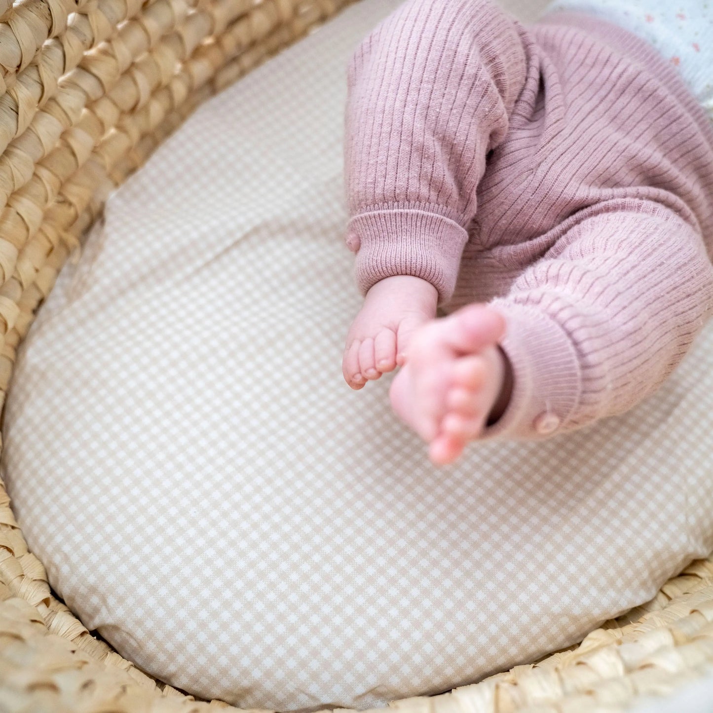 Spannbettlaken Baumwolle Mustern für Wiegen, Babywanne, Moseskorb & Beistellbett