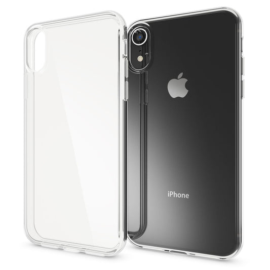 NALIA Transparente Silikonhülle für iPhone XR – Anti-Gelb & Rutschfest – GLAZE (Handyhülle Kristallklar, Schlank & Stoßfest) – Marke aus Berlin
