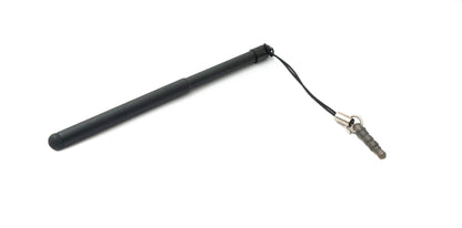 SYSTEM-S Mini Stylus Touch Pen Ausziehbar 6,5 cm bis 9,5 cm Schwarz für Smartphone Tablet PC