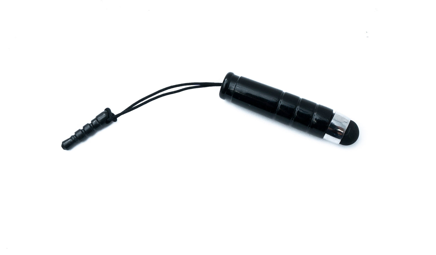 SYSTEM-S Mini Stylus 5 cm Touch Pen Schwarz für Smartphone Tablet PC PDA
