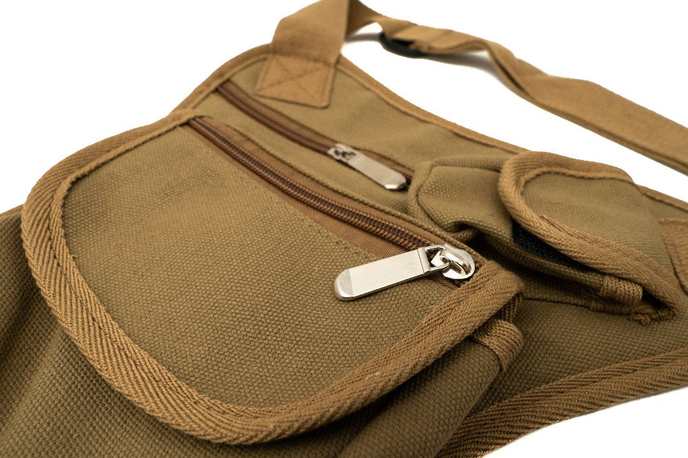 SYSTEM-S bag hiking bike bag made of canvas in brown