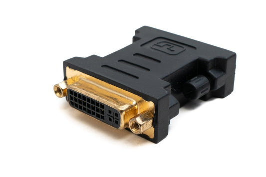 SYSTEM-S DVI Dual Link Adapter DVI-D 24+1 Stecker zu DVI-I 24+5 Buchse Konverter