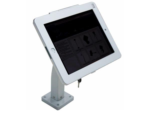 SYSTEM-S trade fair wall mount POS presentation display lockable holder for iPad 9.7" (2018) A1893 A1954 A1822 A1823 A1474 A1475 A1476 A1566 A1567 Air 1 2