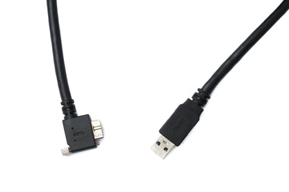 System-S 5m USB Kabel 3.0 A zu Winkel Rechts 3.0 mit Feststellschraube