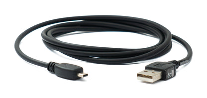 SYSTEM-S USB 2.0 Kabel 140 cm Ladekabel für Pentax Optio Digitalkamera in Schwarz