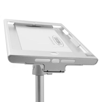 SYSTEM-S abschließbarer Anti- Diebstahl Halterung Messe Präsentations Tisch Display Ständer Haltearm Stand Mount Halter für iPad mini