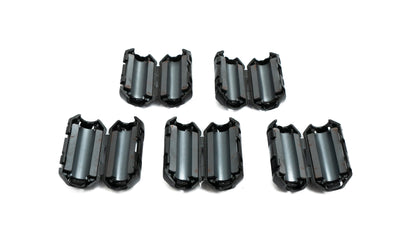 SYSTEM-S 5x Ferritkern 7 mm Ø geteilt Klappferrit Ringkern Mantelwellenfilter für Kabel
