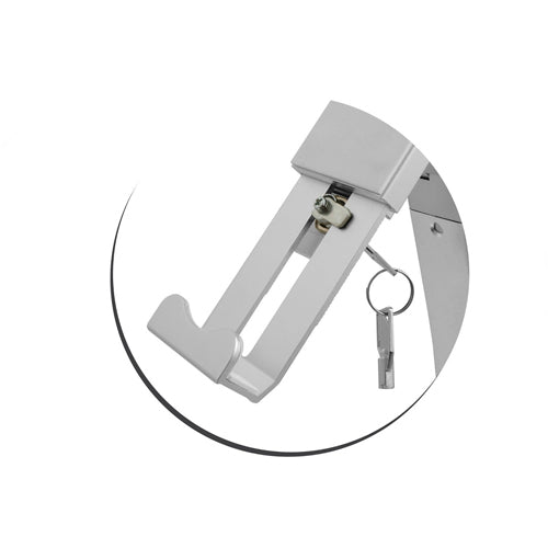 System-S Universal Abschließbarer Aluminium Präsentations Messe Ständer Stand Mount Tisch Halterung für Tablet von 9.7-13 Zoll