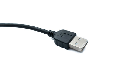 SYSTEM-S USB 2.0 Kabel 200 cm Mini B Stecker zu A Stecker Winkel in Schwarz