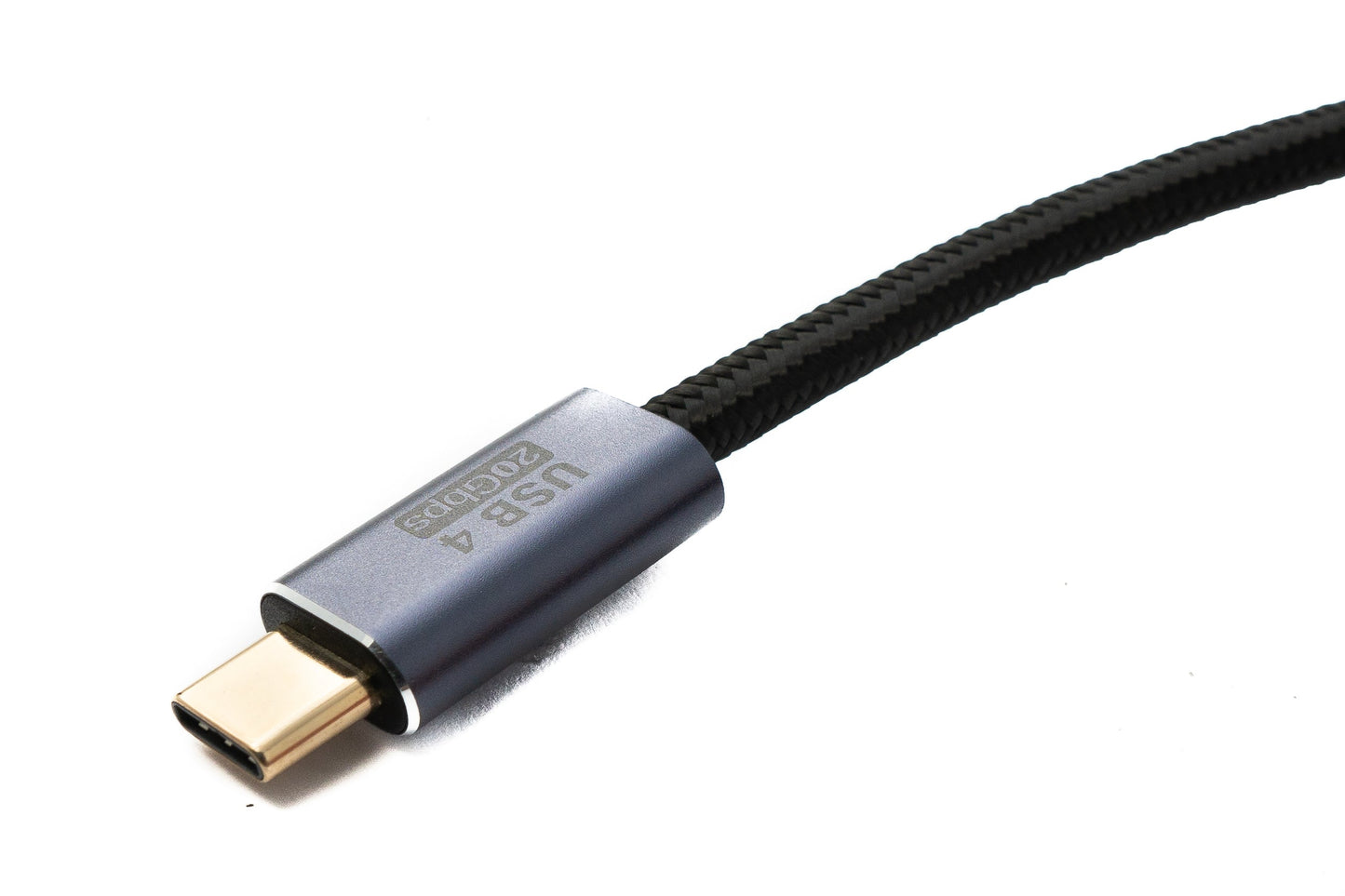 SYSTEM-S USB4 USB cable 300 cm Type C male to male 20 Gbit/s USB 4.0 braided black
