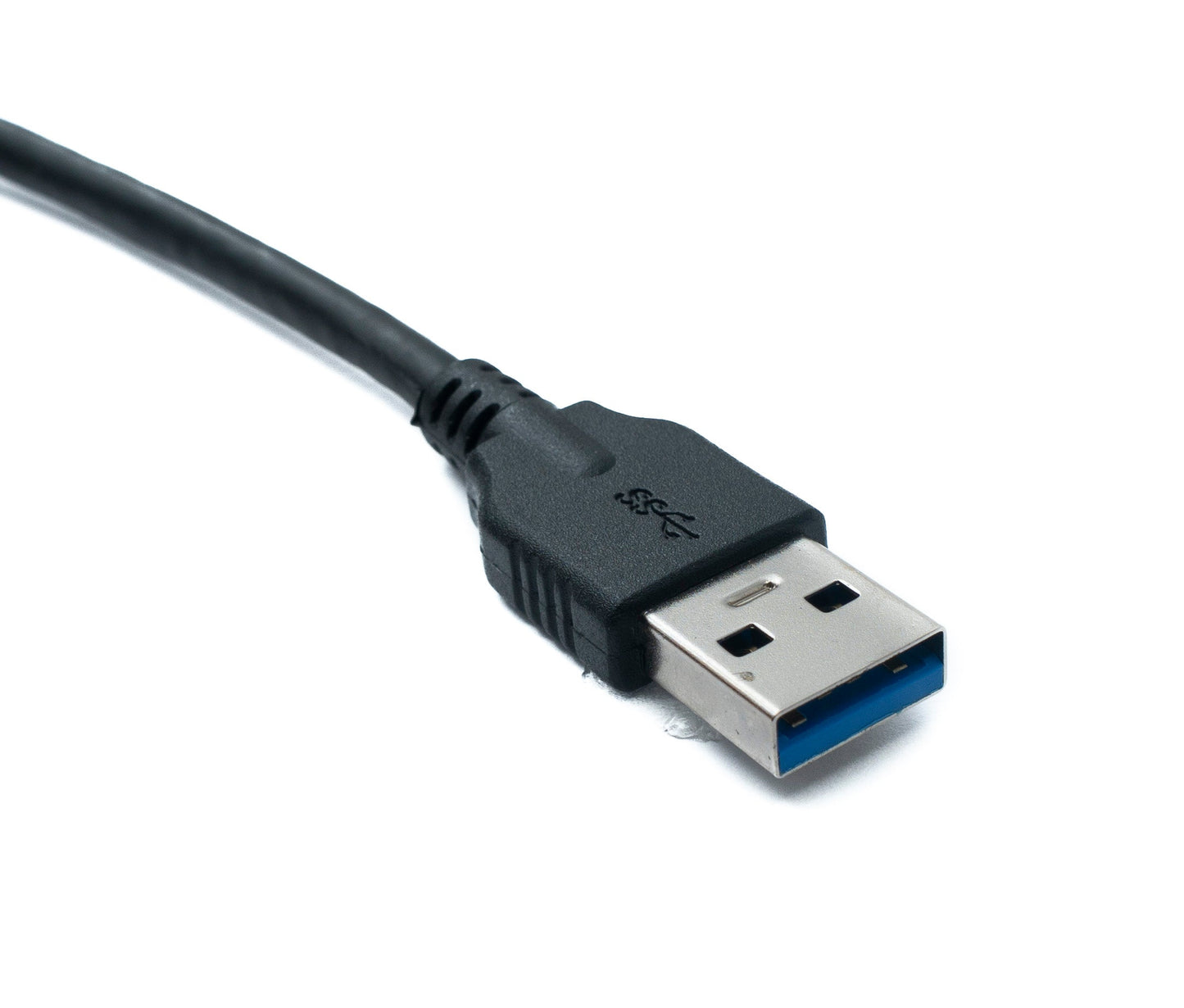 SYSTEM-S USB 3.0 Kabel 100 cm Typ A Stecker zu Stecker Adapter Winkel in Schwarz