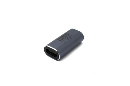 SYSTEM-S USB4 USB Adapter Typ C Buchse zu Buchse 40 Gbit/s USB 4.0 Kabel in Grau