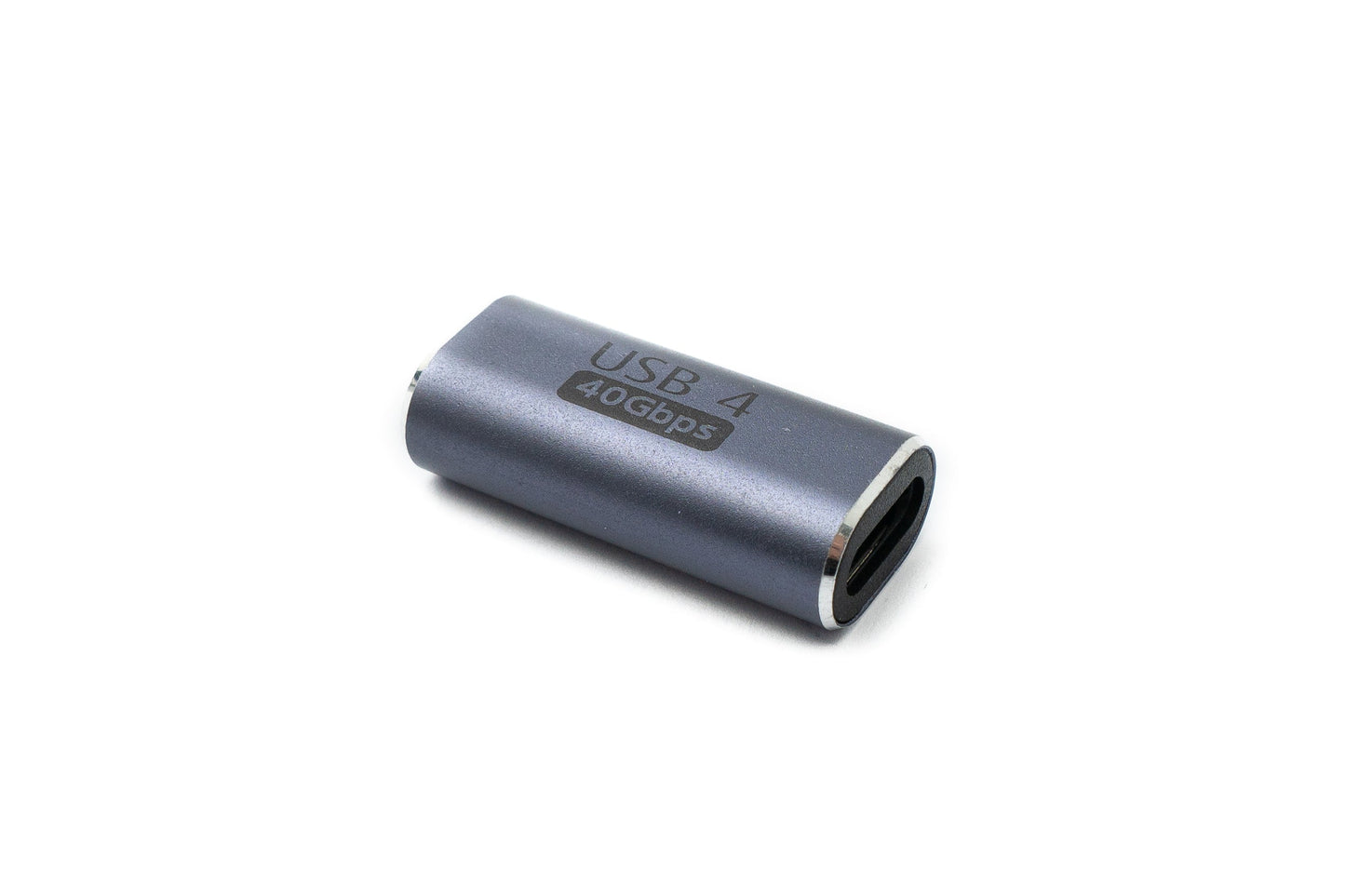 SYSTEM-S USB4 USB Adapter Typ C Buchse zu Buchse 40 Gbit/s USB 4.0 Kabel in Grau