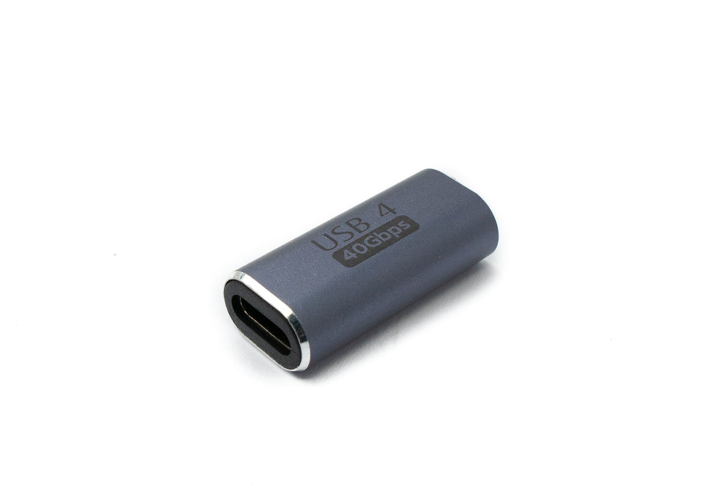 SYSTEM-S USB4 USB Adapter Typ C Buchse zu Buchse 40 Gbit/s USB 4.0 Kabel in Grau