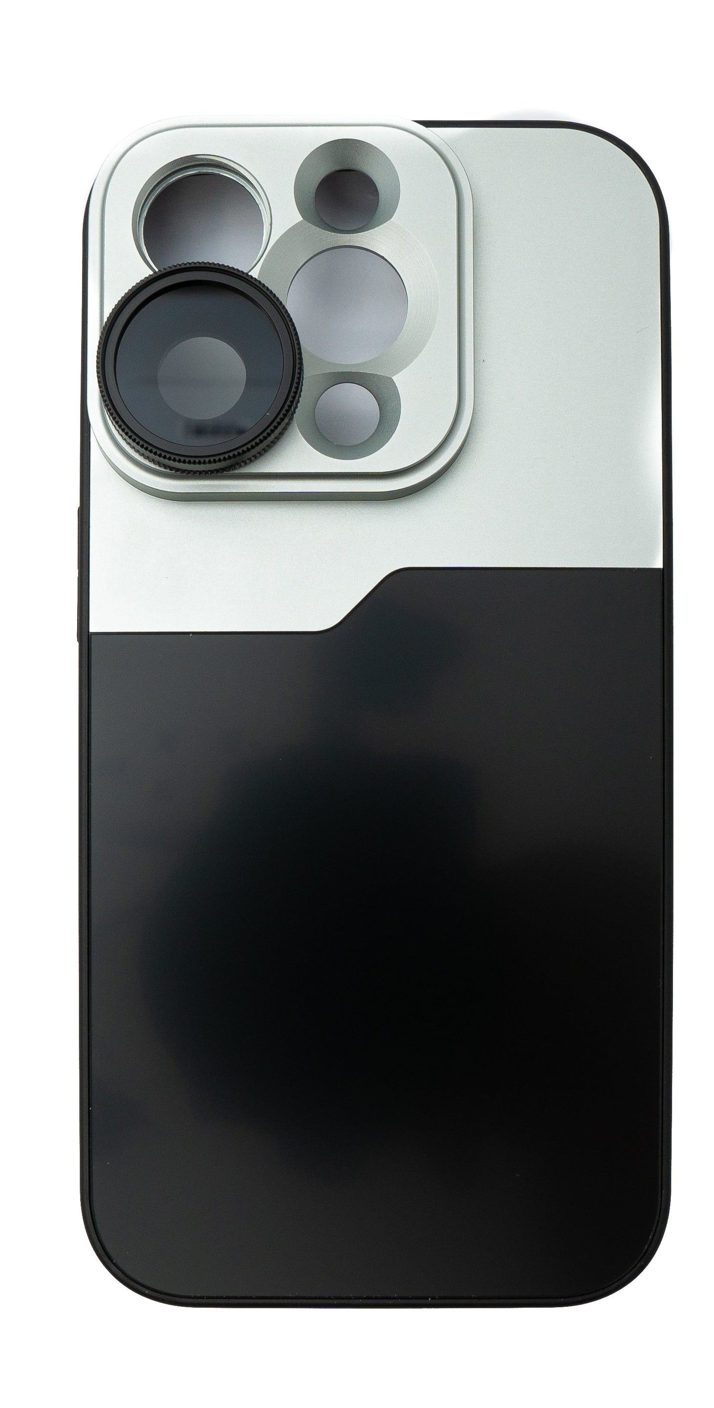 SYSTEM-S CPL Filter Circular Polarizer Linse mit Hülle in Schwarz für iPhone 14 Pro