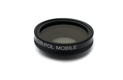 SYSTEM-S CPL Filter Circular Polarizer Linse mit Hülle in Schwarz für iPhone 14 Pro