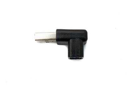 SYSTEM-S USB 3.0 Gen 2 Adapter Typ A Stecker zu Buchse Winkel Kabel in Schwarz