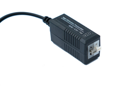 SYSTEM-S 2x Twisted Pair Kabel 10 cm Push Terminal zu BNC Stecker für HD Kameras Schwarz