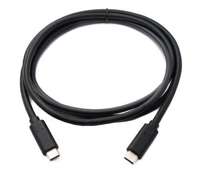 SYSTEM-S USB 3.2 Gen 1 Kabel 150 cm Typ C Stecker zu Stecker in Schwarz