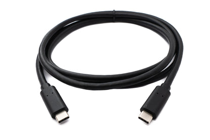 SYSTEM-S USB 3.2 Gen 1 Kabel 150 cm Typ C Stecker zu Stecker in Schwarz