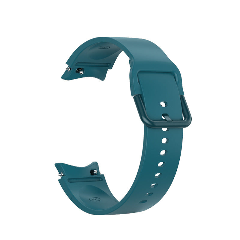 SYSTEM-S Armband 20 mm aus Silikon für Samsung Galaxy Watch 5 4 Smartwatch in Blau
