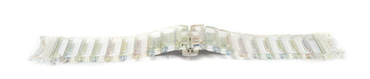 SYSTEM-S 20 mm PC bracelet for Samsung Galaxy Watch 5 4 Smartwatch in Transparent Colorful