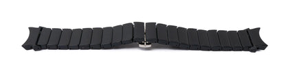 SYSTEM-S 20 mm PC strap for Samsung Galaxy Watch 5 4 Smartwatch in Black