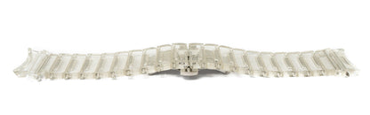 SYSTEM-S 20 mm PC strap for Samsung Galaxy Watch 5 4 Smartwatch in Glitter White