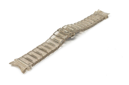 SYSTEM-S 20 mm PC strap for Samsung Galaxy Watch 5 4 Smartwatch in Glitter Black