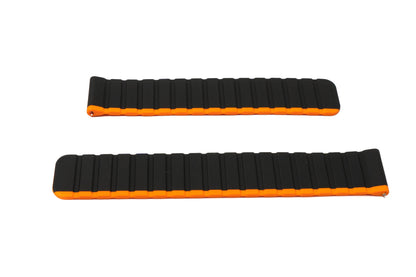 SYSTEM-S 20 mm silicone magnetic strap for Samsung Galaxy Watch 5 4 in orange
