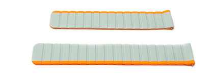SYSTEM-S 20 mm silicone magnetic strap for Samsung Galaxy Watch 5 4 in orange