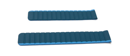 SYSTEM-S 20 mm silicone magnetic strap for Samsung Galaxy Watch 5 4 in blue
