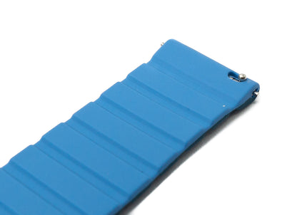 SYSTEM-S 20 mm silicone magnetic strap for Samsung Galaxy Watch 5 4 in blue