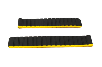 SYSTEM-S 20 mm silicone magnetic strap for Samsung Galaxy Watch 5 4 in yellow