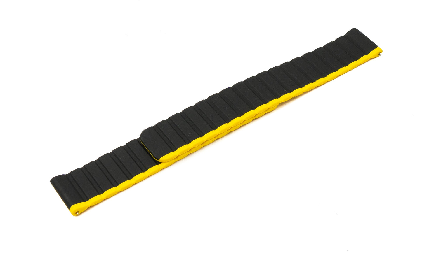 SYSTEM-S 20 mm silicone magnetic strap for Samsung Galaxy Watch 5 4 in yellow