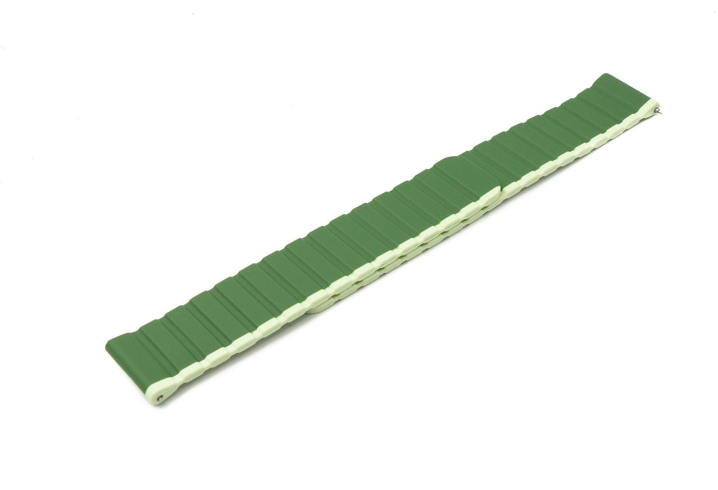 SYSTEM-S 20 mm silicone magnetic strap for Samsung Galaxy Watch 5 4 in green
