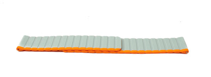 SYSTEM-S 22 mm silicone magnetic strap for Samsung Galaxy Watch 5 4 in orange