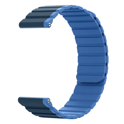 22 mm silicone magnetic strap for Samsung Galaxy Watch 5 4 in blue